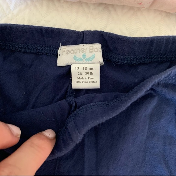 Adorable Feather Baby Matching Dress and Legging Set - Picture 4 of 6